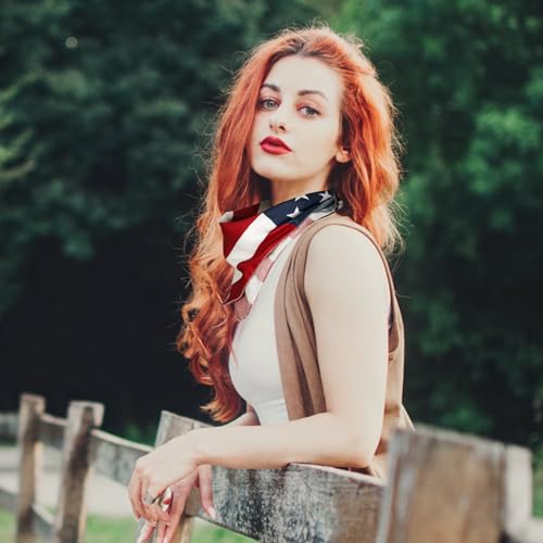 Luwint American Flag Bandana USA Patriotic Headband, Square USA Flag Scarf - Hair Wrapping Neck Head Face Scarves for Men Women, 21”x21”3