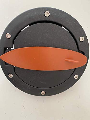 SurfBoard in 3D - Black with Brown For Gas Cap Cover For Jeep Wranger JK/JKU flag - Surfgirl Surfer Hang Loose