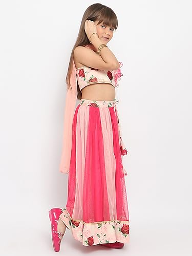 Image of Nautinati Girls Lehenga Choli Set