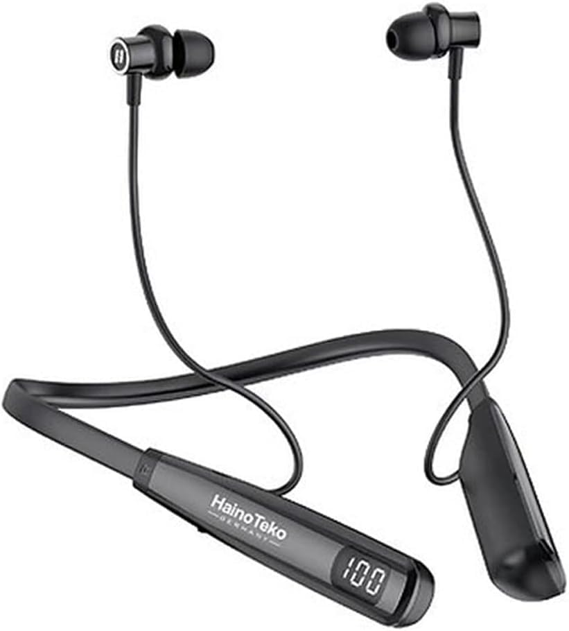 Haino Teko Germany HN 80 Wireless Bluetooth Neckband Earphone, Black