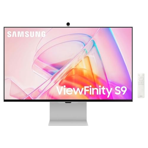 SAMSUNG 27' ViewFinity S9 Series 5K Computer Monitor, Thunderbolt 4, DisplayPort, Matte Display, 4K Slimfit-Camera, Slim Metal Design, AirPlay