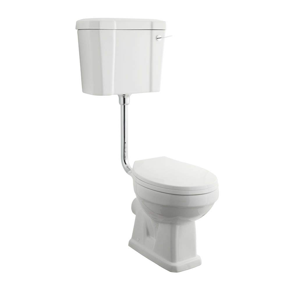 Milano White Richmond Bathroom Toilet Wc Pan Low Level Cistern Seat Flush Pipe Kit