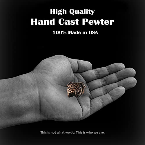 Creative Pewter Designs Copper Plated English Bulldog Head Pin DC0723