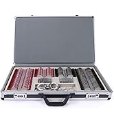 UCanSee High Quality 266 Trial Lens Set Optical Kit with Colored Metal Rim Wood Frame Aluminum Box