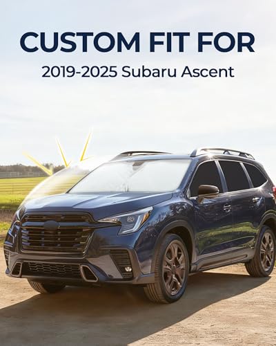 Image of for Subaru Ascent /Evoltis 2019-2025 Car Window Shades, 8pcs Privacy Sun Shade Set for Front Windshield Side and Rear Windows, Full Window Covers Keeps Vehicle Cool for Camping Napping