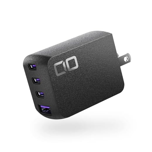 CIO NovaPort Quad II Fast GaN Charger Block (67W-3C1A-4Port, Black)
