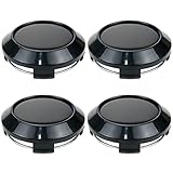 Modengzhe Wheel Center Caps,64mm Wheel Rim Hub Center Covers Replacement 61.5mm Lug to Lug,Black,Pack of 4