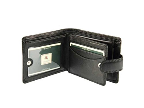 Visconti Heritage HT10- Thin Soft Visconti Leather Bifold Wallet, Black, One Size4