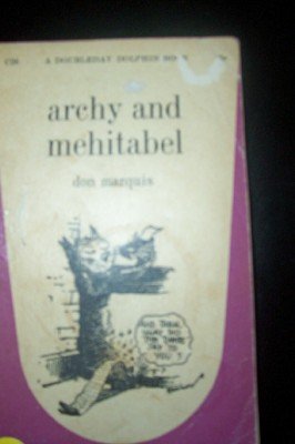 Archy and Mehitabel Poetry And Drama (Doubleday... B0069TEHLE Book Cover