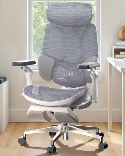 Hbada E3 Ultra Ergonomischer Bürostuhl, großer und hoher Bürostuhl – mit 3-Zonen-dynamischer Lendenwirbelstütze… – Ansicht 2