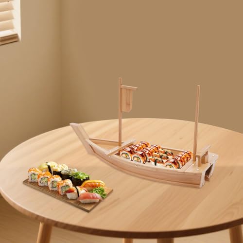 Bandeja Sushi Boat de Madera 27.6" miniatura 2