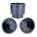 Amarine Made (Set of 3) Black Recessed Plastic Cup Drink Can Holder with Drain for Boat Car Marine Rv - Black