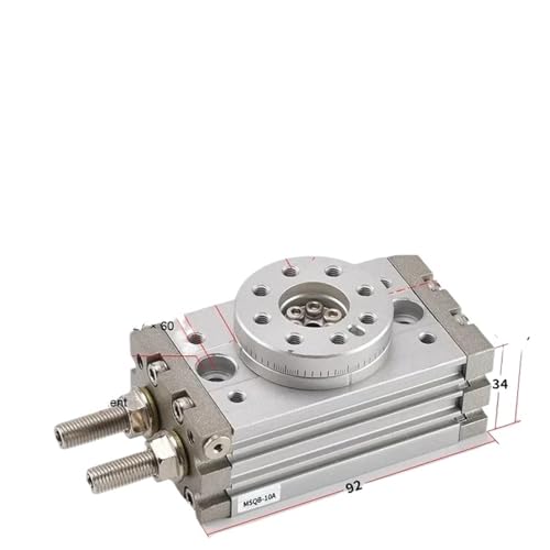 Vérin pneumatique rotatif pivotant de type MSQB à angle ajustable 0-190°