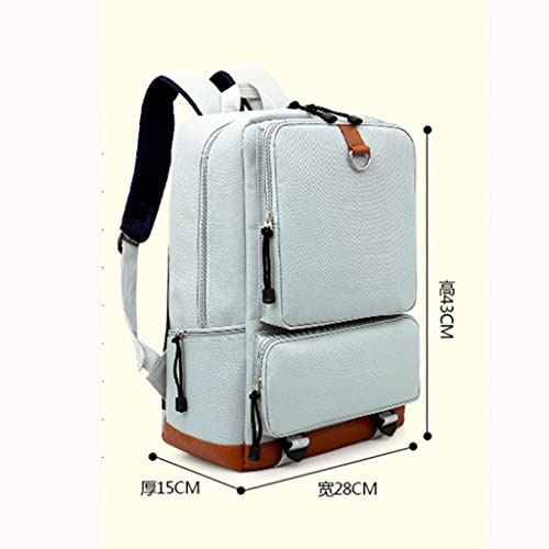 YUYUFA Fashion Laptop Backpack for Men Women Casual Travel Waterproof Men\'s Backpacks Male College School Bag(C) - Thumbnail 6