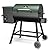 DAMNISS Wood Pellet Grill & Smoker 8-in-1 Multifunctional Portable BBQ Grill with Automatic Temperature Control, Rugged Wheels & Rain Cover, for Backyard Camping Outdoor Cooking Smoke, Bake and Roast