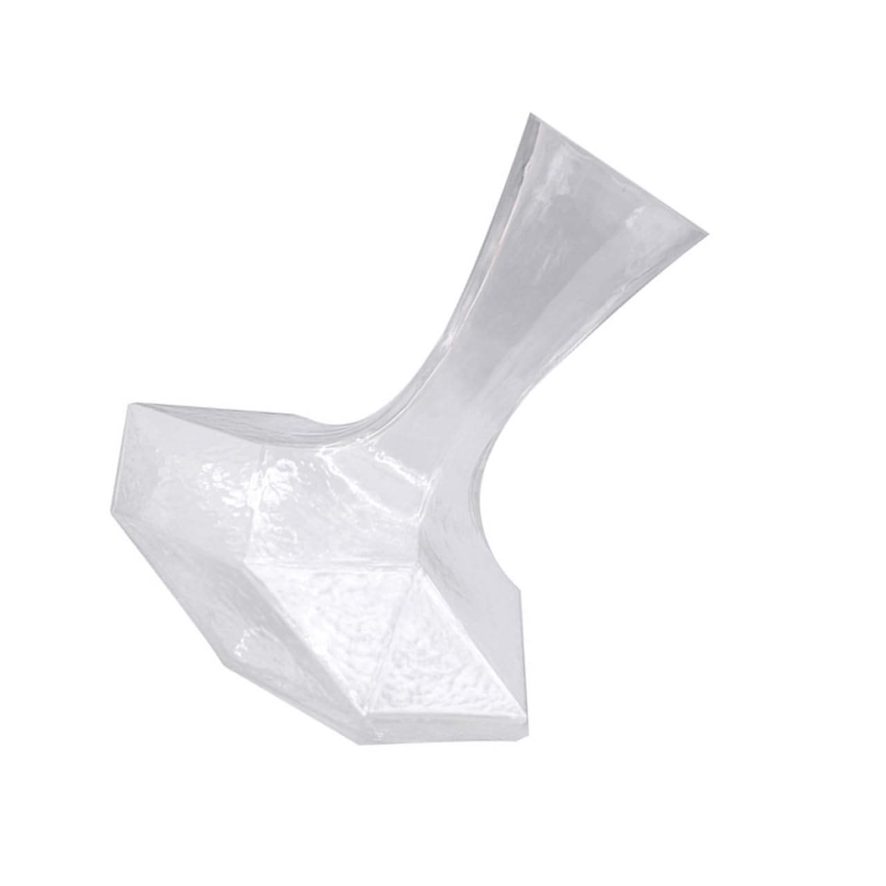 Mikinona Decanter per Vino in Vetro Geometrico Elegante Design Creativo, Stabile e Adatto per Ristoranti e Bar, per Conservazione lungo Termine