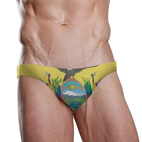 OIVLA Mens Swim Briefs Trunk Ecuador Flag Bañadores de natación para Hombre...