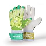 Reebok - Soccer Goalie Gloves, Goalkeeper Gloves with Breathable Design, Comfortable Fit & High Protection (Volt, Size 9)