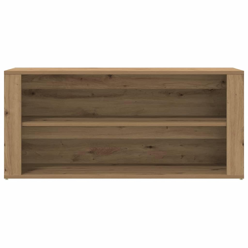 Hothingwell Schuhbank, Eiche, 2 Fächer, Aufbewahrungsmöbel aus robustem Holz, bequeme Sitzfläche zum Ausziehen der Schuhe, leicht zu reinigen mit einem feuchten Tuch