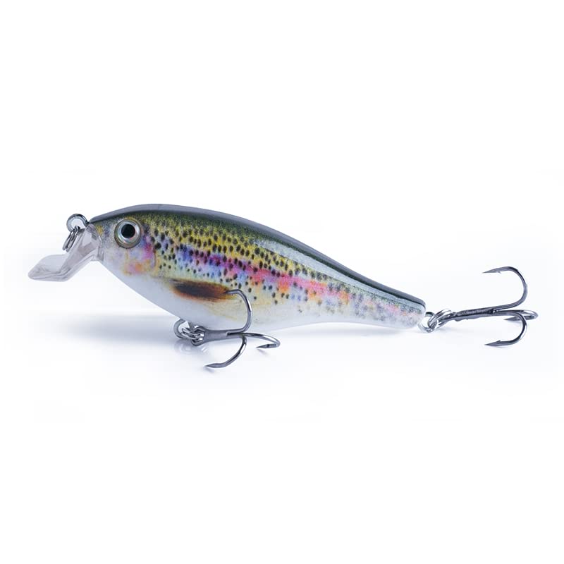HUFFA 85mm/12g Gran Oferta señuelo de Pesca de plástico Duro Crankbait Carpa Cebo Curvo Especial Labio Aparejos de Pesca Pesca Isca Wobbler Flotante (Color : 05)