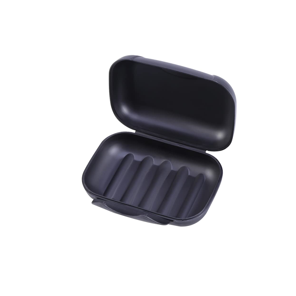 Veemoon Creative Portable Soap Case Black Sealed Soap Dish Holder for Travel Camping Hiking Outdoor Use Leakproof Design for and Storage