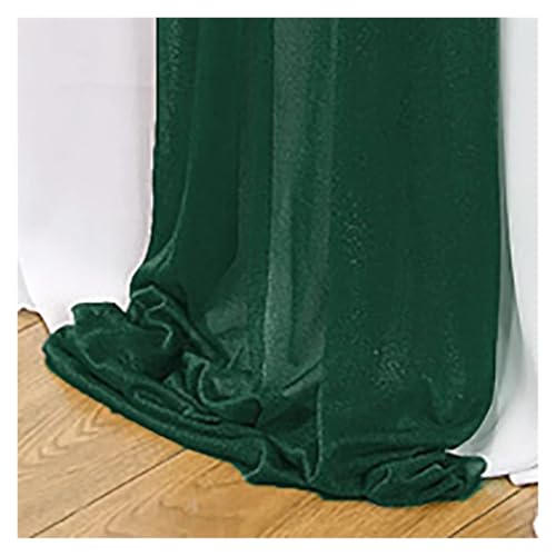 Ceintures de chaise en mousseline vert foncé pour décoration de mariage et banquet x50