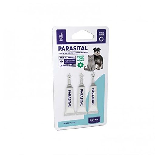 Zotal Pipetas Perros pequenos y Gatos hasta 10 kg. 3 pipetas antiparasitos 100% componetes Naturales PARASITAL Especial Leishmaniasis pulgas y garrapatas 1 Mes de protección Garantizada