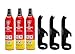 Produktbild IWH Feuerlöschspray  STOPFIRE 3 x 750ml mit 3 Wandhalter  Autofeuerlöscher, rot