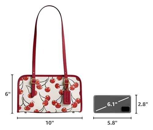 Image of COACH Swing Zip Bag with Grommets