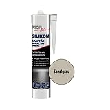 PROFIline Sanitär Silikon 300ml, Bad, WC, Dusche Profi Sanitär Silion Neu Farbe Sandgrau