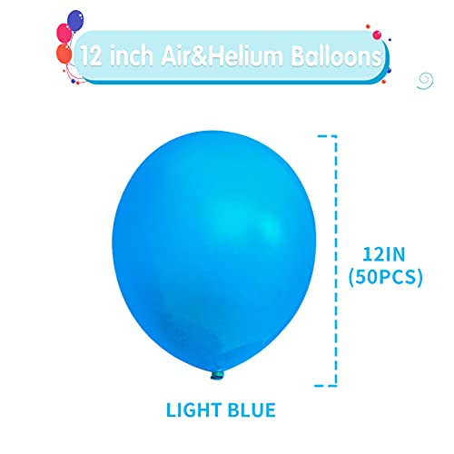 Songjum 50 Pezzi Palloncini in Lattice Azzurri