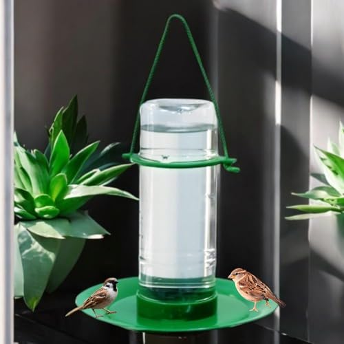 Image of Hanging Bird Water Feeder for Outdoor, Garden and Balcony, Weatherproof Bird Water Feeder Large Capacity (Pack of 5 Pcs)