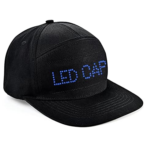 alavisxf xx LED Cap, Detachable LED Display Bluetooth Adjustable Cool LED Hat for Party Christmas(Blue Light) Cover