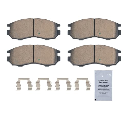 Image of HUSCH D484 Front Ceramic Brake Pads Kit Fit For Chrysler Sebring 1995-2005, For Dodge Avenger 1995-2000, For Dodge Stratus 2001-2005, For Eagle 2000 GTX 1991-1993, For Eagle Summit 1992-1996
