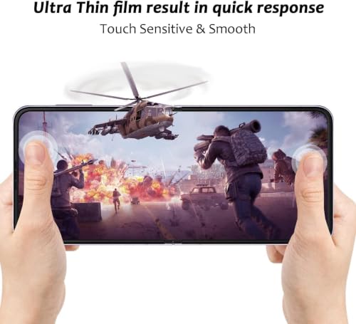 Image of Uyiton Silicone 4-in-1 Screen Protector for Samsung Galaxy Z Flip 3 5G | HD Clear Screen Guard Set with Inner Display, Full Back Panel & Hinge Protector | Bubble-Free Easy Installation | Scratch Resistant | Pack of 1