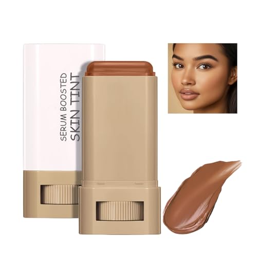 Melsintern Foundation Stick - Skin Tint & Contour Stick Serum-Boosted Beauty Balm Buildable Coverage Natural Finish Long-Lasting Wear For Many Skin Tones (03#)