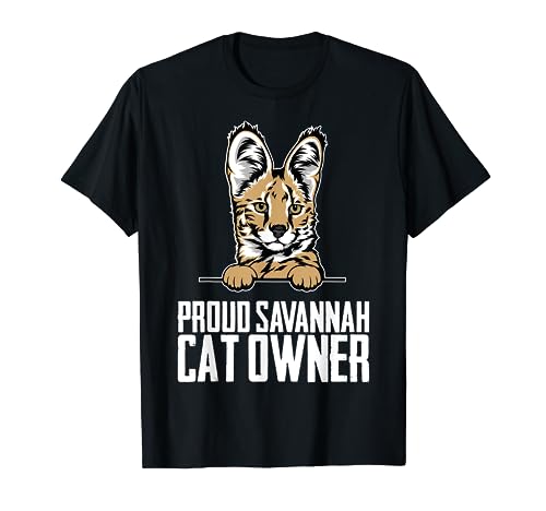 Proud savannah cat owner camiseta