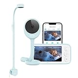 NETVUE Upgraded Baby Camera Monitor Video - 5000mAh Baby Monitor with Camera and Audio, 5' Display, 4 in 1 Bracket Meets The Needs in All Scenarios, Smart Phone App, Cry Detection