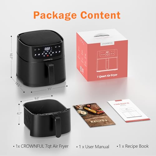 CROWNFUL 7 Quart Air Fryer AF-E6007 の商品画像 7