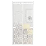 CURTAINS Porte translucide, cloison d'été coupe-vent, transparente, fermeture automatique, pour chambre à coucher, cuisine, salle de bain, climatisation