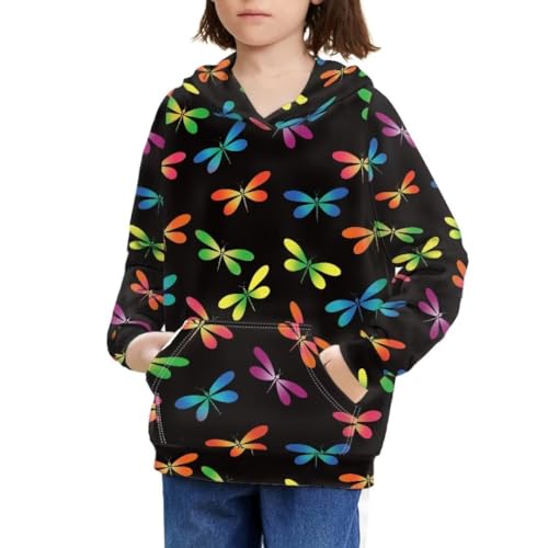 Long Sleeve Sweatshirt Boy/Girl Hoodies with Pockets Casual Pullover for Youth 6-16 Fall Jacket Tops4