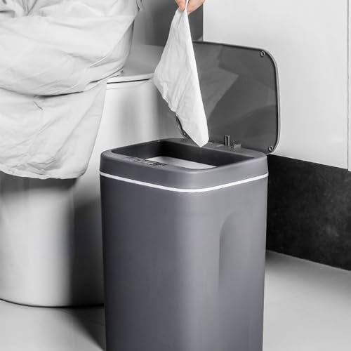 Poubelle intelligente pour salle de bain et cuisine Ejoyous automatique 16L