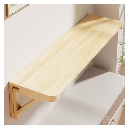Bureau mural flottant pliable 100x50 cm en bois pour gain de place