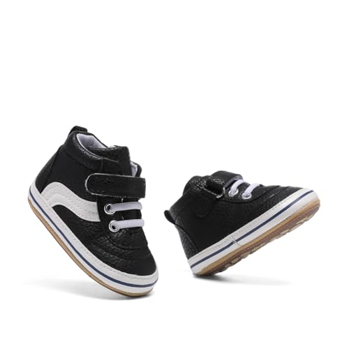 Image of Clowora Baby Boys Girls Shoes Non-Slip Rubber Sole Sneakers Infant First Walking Toddler Crib Shoes Newborn Loafers Flats.