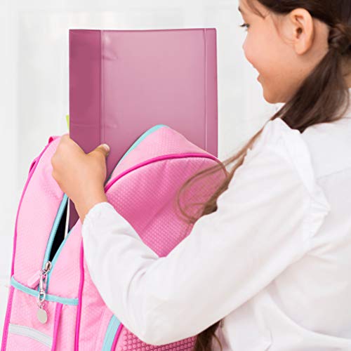 Fichário Universitário 4 Argolas A4 Acrimet (Cor Rose Clear)