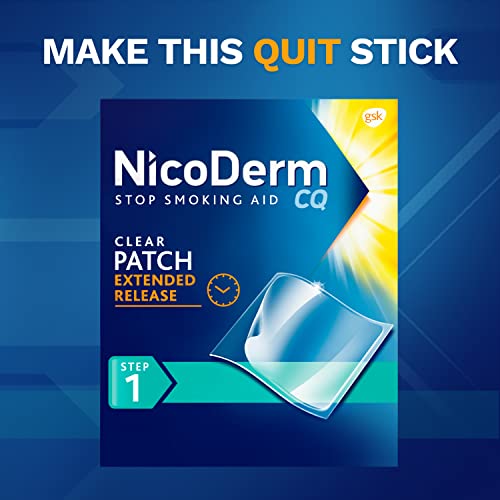 Nicoderm Cq Step 1 Nicotine Patches To Quit Smoking, 21Mg, Stop Smoking Aid, 7 Count (1 Week Kit) #TOP1