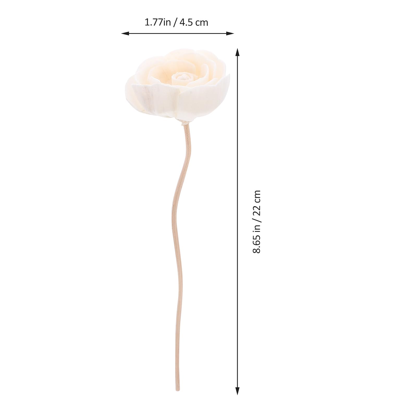 Luxshiny 10Pcs Flower Diffuser Sticks: Essential Oil Scent Sticks for Living Room, Kitchen, Bathroom, Bedroom, Office, Wedding