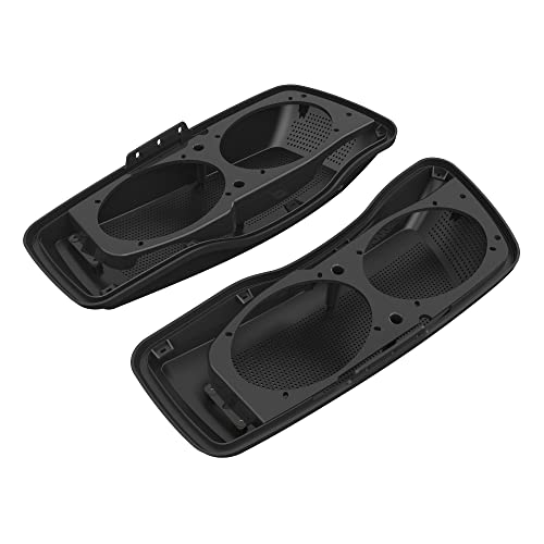 Advanblack Saddlebag Dual 6x9 Speaker lids, Audio Covers Fit for H-D Touring, Road Glide, Street Glide Special, Road King, 2014 a 2023 miniatura 4