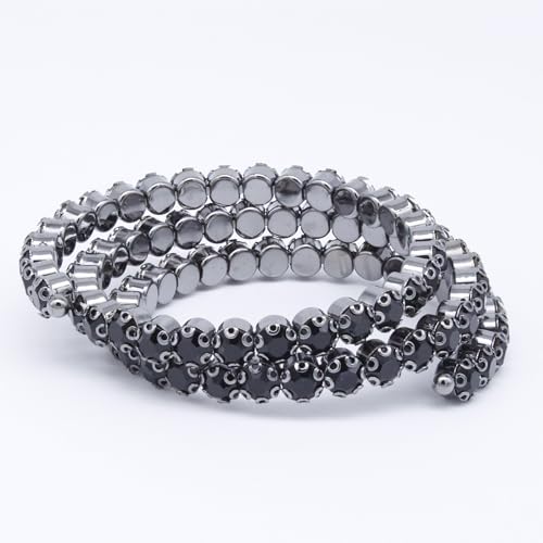 Spiral 5 Layer and 3 Layer Wrap Stack Stretch Bracelet for Women2