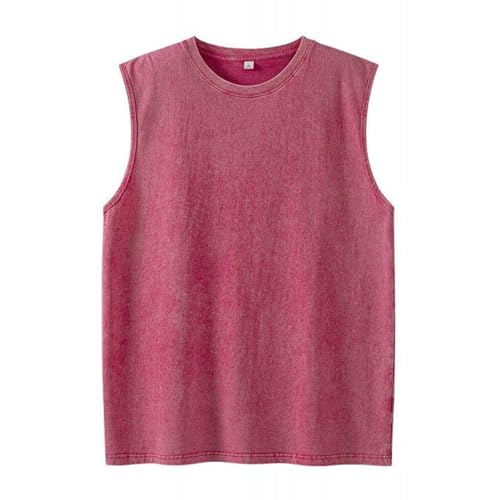 Chaleco suelto retro de moda verano hombres camisa básica grande casual